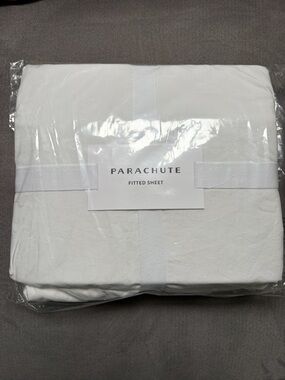 Parachute: King sized white percale fitted sheet